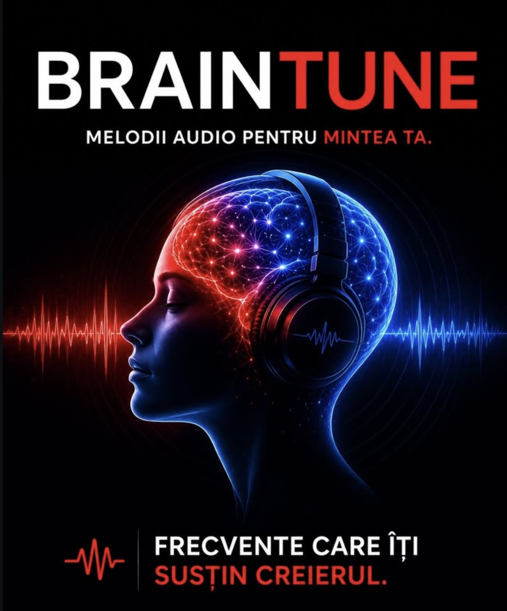 Brain Tune - melodii audio pentru mintea ta, frecvențe care susțin creierul